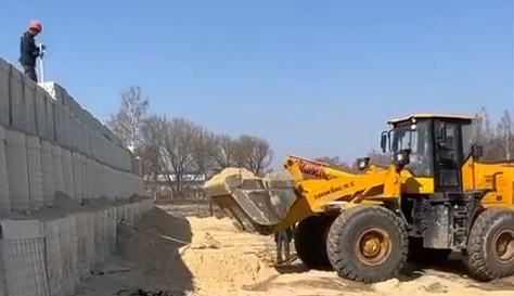 Габионные конструкции насыпного типа