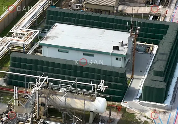 Фортификационные габионы для защиты зданий