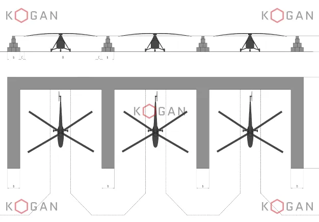 Защита авиатехники с помощью насыпных габионов
