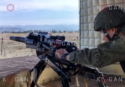 Укрепленная габионами огневая точка